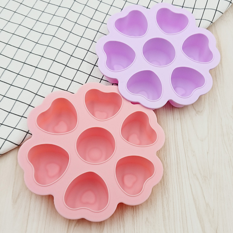 Stampo per cubetti di ghiaccio in silicone a forma di cuore personalizzato con coperchi