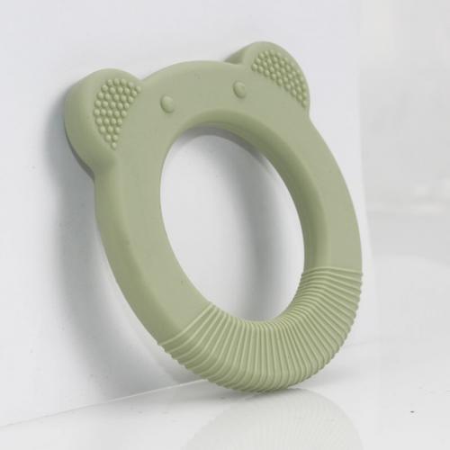 giocattoli per la dentizione personalizzati anello massaggiagengive in silicone morbido massaggiagengive in silicone
