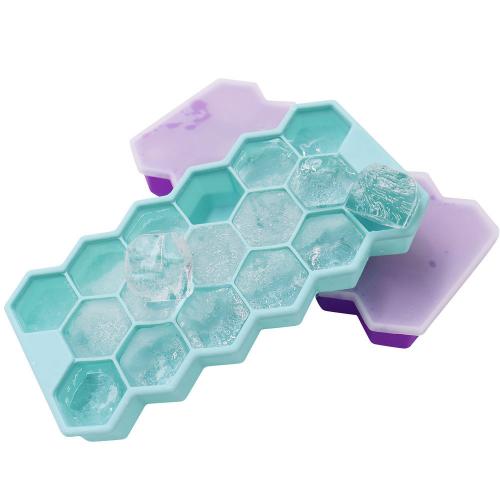 Stampo per cubetti di ghiaccio in silicone ecologico a 17 cavità con design personalizzato

